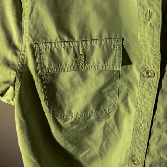 Eddie Bauer Women's Light Green Utility Shirt - Picture 2 of 5